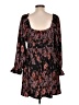 Maurices 100% Polyester Paisley Black Casual Dress Size L - photo 2