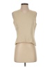 Ann Taylor Chevron-herringbone Tan Sleeveless Top Size 4 - photo 1