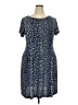 North Style Polka Dots Blue Casual Dress Size 18 - photo 1