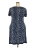 North Style Polka Dots Blue Casual Dress Size 18 - photo 2