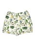 Assorted Brands 100% Viscose Tropical Ivory White Shorts One size - photo 1