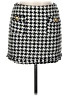 Bishop + Young Houndstooth Gray Casual Skirt Size M - photo 1