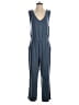 Garnet Hill Solid Blue Jumpsuit Size M - photo 1