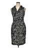 London Style Animal Print Black Cocktail Dress Size 14 - photo 1