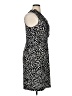 London Style Animal Print Black Cocktail Dress Size 14 - photo 4