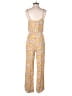 Timing 100% Rayon Print Yellow Jumpsuit Size M - photo 2