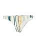 Roxy Stripes Ivory Swimsuit Bottoms Size L - photo 1