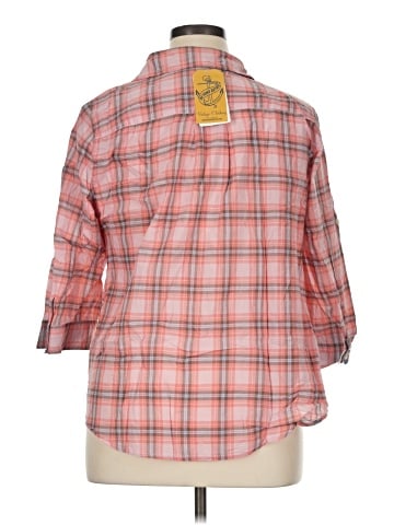 St. John's Bay 3/4 Sleeve Button-Down Shirt (view 2)