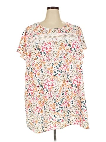 BLOOMCHIC Short Sleeve Blouse (view 1)