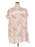 BLOOMCHIC Ivory Short Sleeve Blouse Size 28 - photo 1