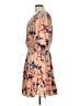 Easel 100% Rayon Print Tan Casual Dress Size L - photo 5