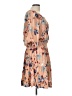 Easel 100% Rayon Print Tan Casual Dress Size L - photo 4