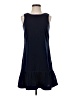 J.Crew 100% Polyester Solid Blue Casual Dress Size 00 - photo 1
