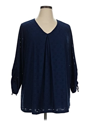 Catherines 3/4 Sleeve Blouse (view 1)
