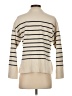 Zara Stripes Ivory Turtleneck Sweater Size S - photo 2