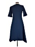 Mossaic Solid Blue Casual Dress Size 10 - photo 2