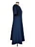 Mossaic Solid Blue Casual Dress Size 10 - photo 4