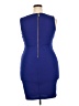 Bisou Bisou Solid Blue Cocktail Dress Size 16 - photo 2