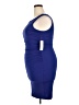 Bisou Bisou Solid Blue Cocktail Dress Size 16 - photo 5