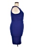 Bisou Bisou Solid Blue Cocktail Dress Size 16 - photo 4