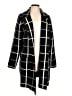 Love Scarlett Checkered-gingham Color Block Plaid Black Cardigan Size L - photo 1