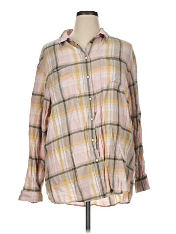 American Eagle Outfitters Long Sleeve Button-Down Shirt (view 1)