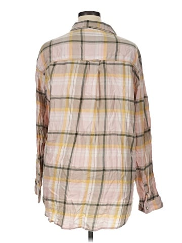 American Eagle Outfitters Long Sleeve Button-Down Shirt (view 2)