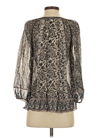 Joie Long Sleeve Silk Top (view 2)