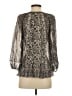 Joie 100% Silk Gray Long Sleeve Silk Top Size XXS - photo 2