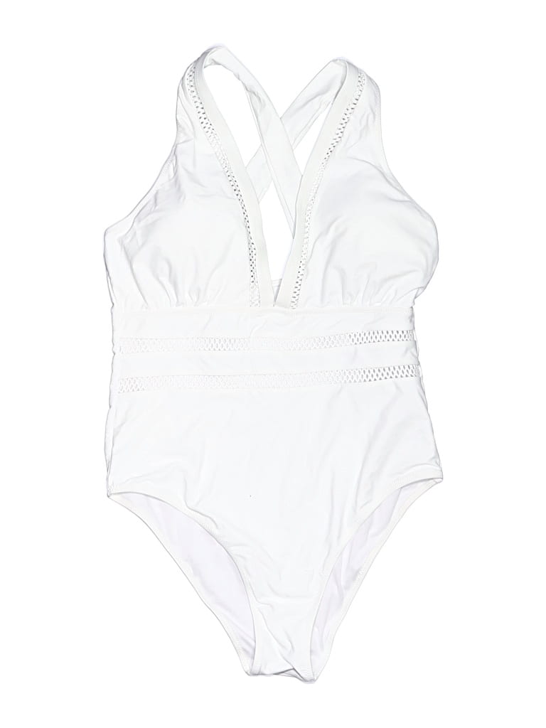 Assorted Brands One Piece Swimsuit In White