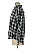 CALVIN KLEIN JEANS Checkered-gingham Gray Long Sleeve Blouse Size M - photo 5