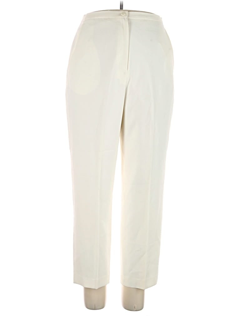 Pre-owned Larry Levine Dress Pants In Ivory
