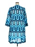Lesley Evers Graphic Blue Casual Dress Size 2X - photo 2