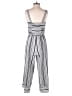 Speechless Stripes Gray Jumpsuit Size M - photo 2