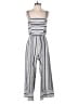 Speechless Stripes Gray Jumpsuit Size M - photo 1