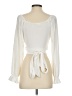 Listicle Ivory Long Sleeve Blouse Size S - photo 2