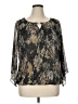 Sara Michelle Black 3/4 Sleeve Blouse Size XL - photo 1