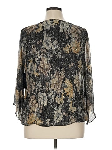 Sara Michelle 3/4 Sleeve Blouse (view 2)