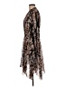 Reiss 100% Polyester Animal Print Brown Casual Dress Size 6 - photo 5