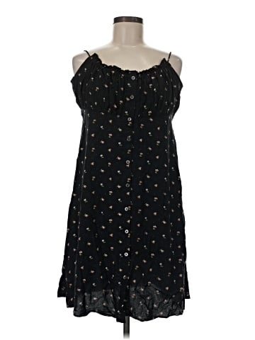 Madewell Tie-Back Button-Front Mini Dress in Geodot Floral (view 1)