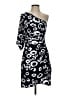 Valerie Bertinelli Graphic Black Cocktail Dress Size 4 - photo 1