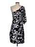 Valerie Bertinelli Graphic Black Cocktail Dress Size 4 - photo 2