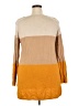 New York & Company Color Block Tan Pullover Sweater Size XXL - photo 2