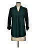 Brixon Ivy 100% Polyester Green Long Sleeve Blouse Size S - photo 1