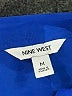 Nine West 100% Polyester Solid Blue 3/4 Sleeve Blouse Size M - photo 7
