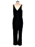 Banana Republic 100% Polyester Solid Black Jumpsuit Size 6 - photo 2
