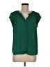 Daniel Rainn 100% Polyester Green Short Sleeve Blouse Size M - photo 1