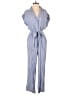 Blue Rain Stripes Blue Jumpsuit Size M - photo 1