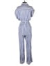 Blue Rain Stripes Blue Jumpsuit Size M - photo 2