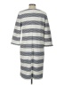 Talbots Stripes Gray Casual Dress Size 12 - photo 2